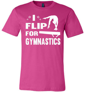 I Flip For Gymnastics T Shirts berry