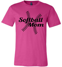 Load image into Gallery viewer, Softball Mom Shirts berry