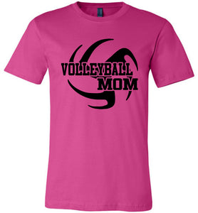 Volleyball Mom T Shirts berry