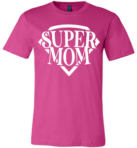Super Mom T Shirt berry