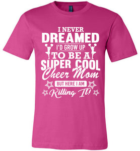 Super Cool Cheer Mom Shirts berry