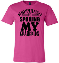 Load image into Gallery viewer, Happiness Is Spoiling My Grandkids Tshirt berry