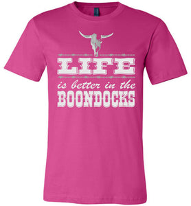 Life Is Better In The Boondocks Country T-shirt berry