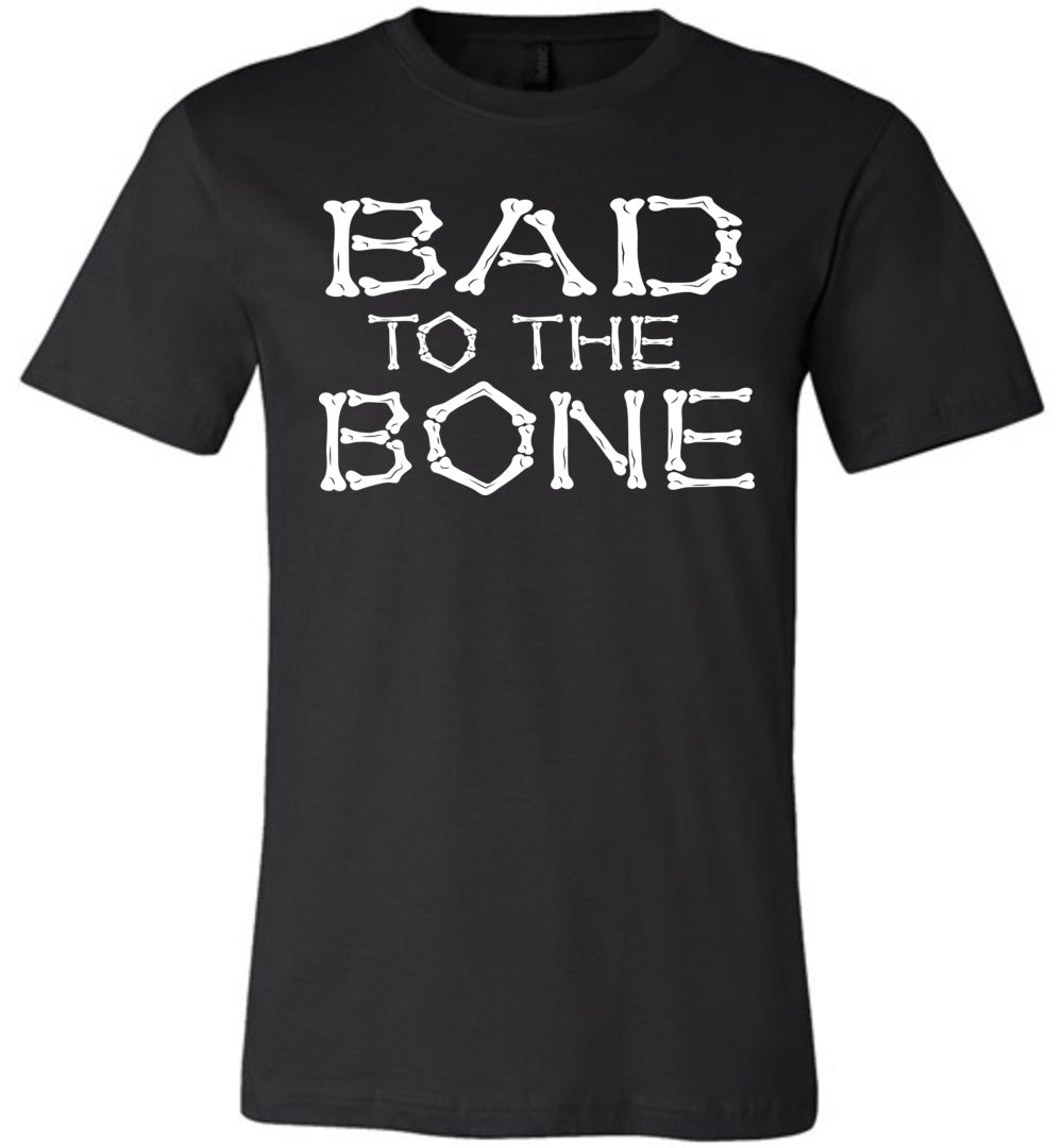 Bad To The Bone Halloween T-Shirt black