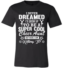 Load image into Gallery viewer, Super Cool Cheer Aunt Shirts black