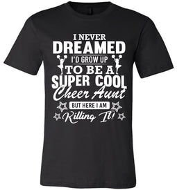 Super Cool Cheer Aunt Shirts black
