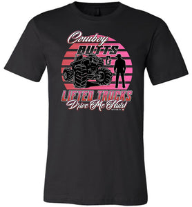 Cowboy Butts & Lifted Trucks Drive Me Nuts! Cowgirl T Shirt black