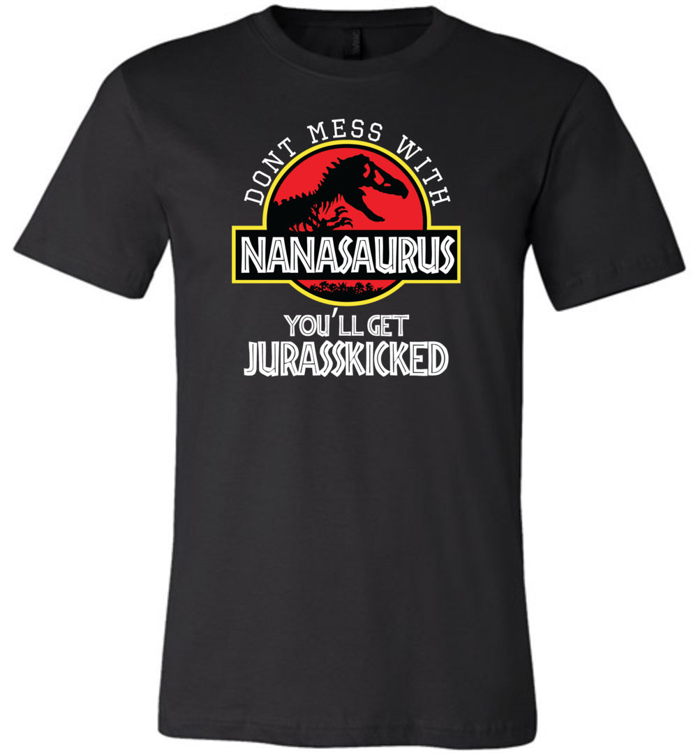 Don't Mess With Nanasaurus T-shirt black