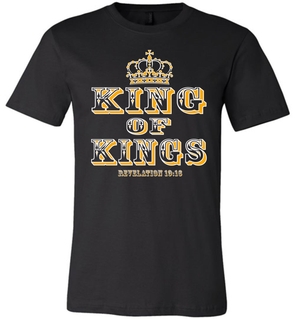 King Of Kings Christian T-Shirts black