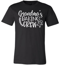 Load image into Gallery viewer, Grandma Baking Crew Funny Christmas Shirts black