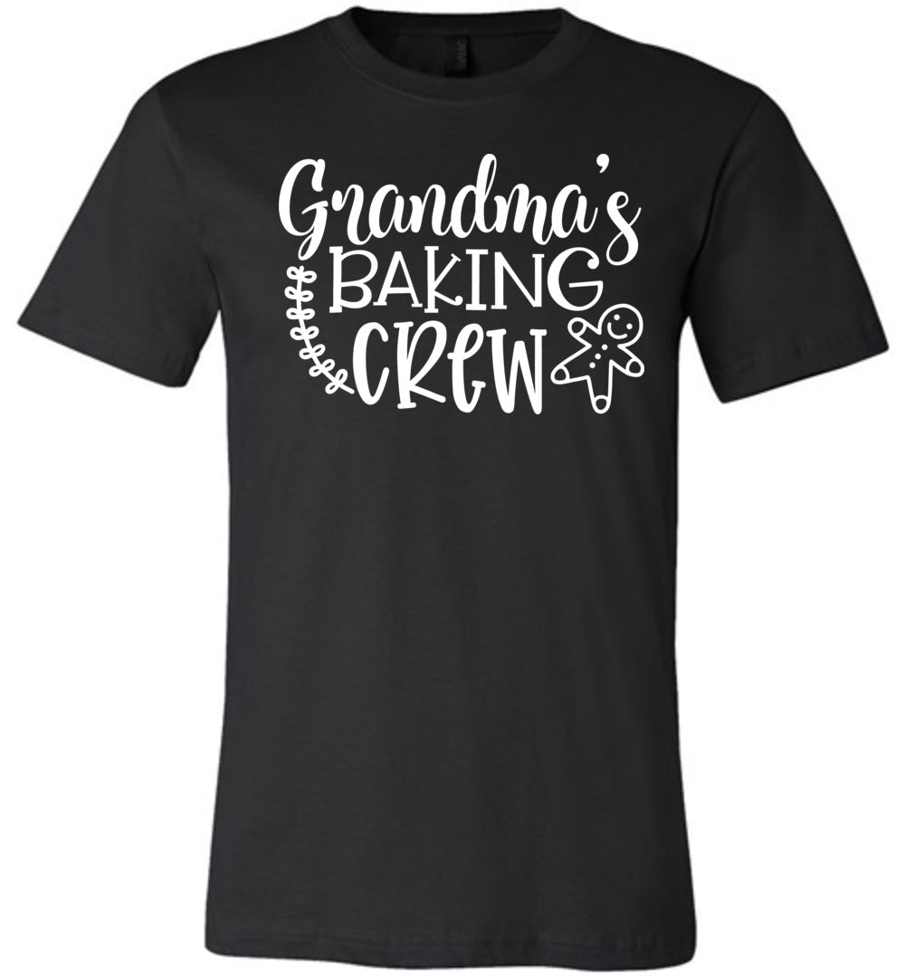 Grandma Baking Crew Funny Christmas Shirts black