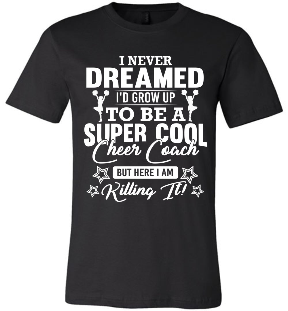 Super Cool Cheer Coach Shirts, Cheer Coach Gifts, Funny Cheer Coach Shirts black