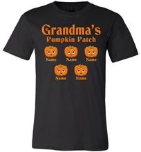 Load image into Gallery viewer, Grandma&#39;s Pumpkin Patch Grandma Pumpkin Shirt black