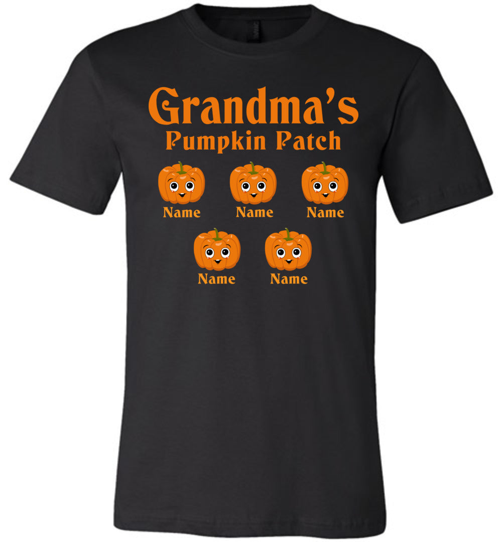 Grandma's Pumpkin Patch Grandma Pumpkin Shirt black