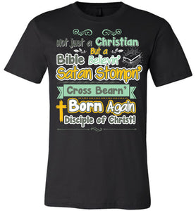 Not Just A Christian Quote T Shirts black
