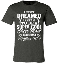 Load image into Gallery viewer, Super Cool Cheer Mom Shirts dark gray heather