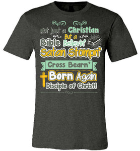 Not Just A Christian Quote T Shirts dark gray heather