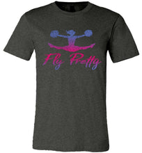 Load image into Gallery viewer, Fly Pretty Cheer Flyer Shirts dark heather