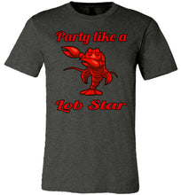 Load image into Gallery viewer, Party Like A Lob Star Funny Lobster Shirts dark gray heather