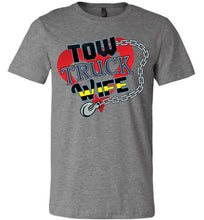 Load image into Gallery viewer, Tow Truck Wife Shirts deep heather