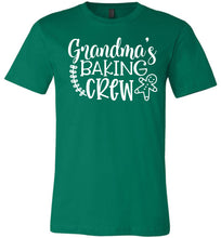 Load image into Gallery viewer, Grandma Baking Crew Funny Christmas Shirts green