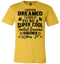 Load image into Gallery viewer, Super Cool Football Grandma Shirts yellow