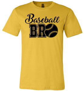 Baseball Bro Baseball  Brother Shirt yellow