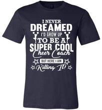 Load image into Gallery viewer, Super Cool Cheer Coach Shirts, Cheer Coach Gifts, Funny Cheer Coach Shirts navy