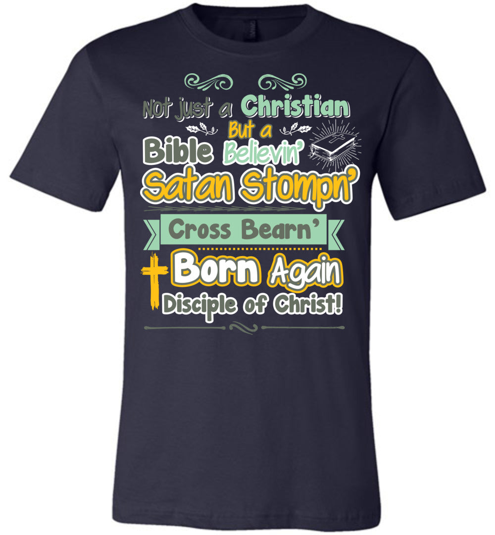Not Just A Christian Quote T Shirts navy