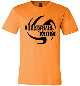 Volleyball Mom T Shirts orange