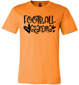 Football Grandma Shirts orange