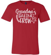 Load image into Gallery viewer, Grandma Baking Crew Funny Christmas Shirts red