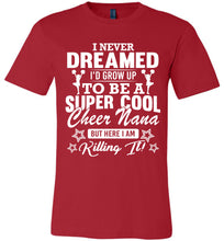 Load image into Gallery viewer, Super Cool Cheer Nana Shirts red