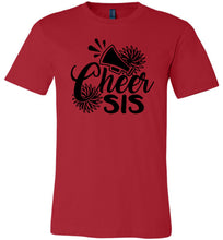 Load image into Gallery viewer, Cheer Sis Cheer Sister Shirt unisex red