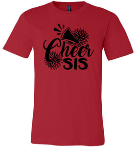 Cheer Sis Cheer Sister Shirt unisex red