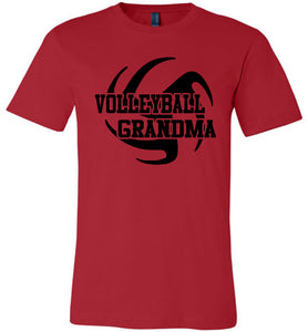 Volleyball Grandma T Shirts red