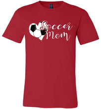 Load image into Gallery viewer, Soccer Mom Soccer Mom Shirts red