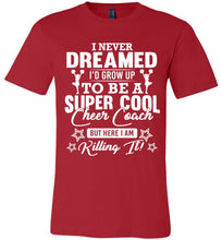 Load image into Gallery viewer, Super Cool Cheer Coach Shirts, Cheer Coach Gifts, Funny Cheer Coach Shirts red