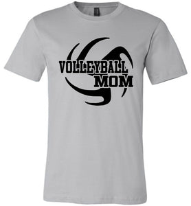 Volleyball Mom T Shirts silver