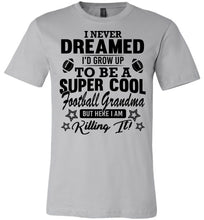 Load image into Gallery viewer, Super Cool Football Grandma Shirts silver