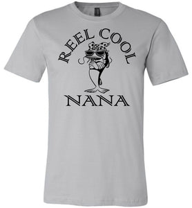 Reel Cool Nana Fishing T-Shirts silver
