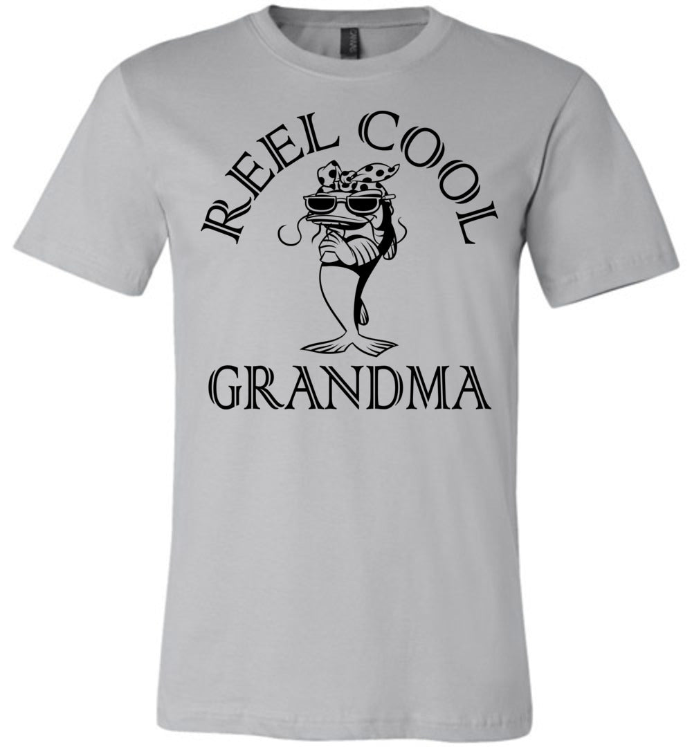 Reel Cool Grandma Funny Fishing Grandma T Shirt Silver / L