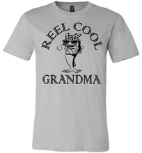 Load image into Gallery viewer, Reel Cool Grandma Funny Fishing Grandma T Shirt siver
