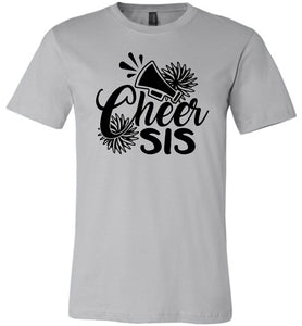 Cheer Sis Cheer Sister Shirt unisex silver