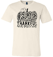 Load image into Gallery viewer, Thankful And Blessed Thanksgiving Fall Shirt soft cream