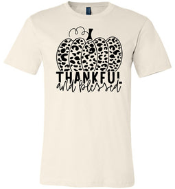 Thankful And Blessed Thanksgiving Fall Shirt soft cream