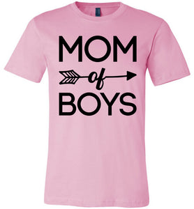 Mom Of Boys T-Shirt | Mom Of Boys Gifts pink
