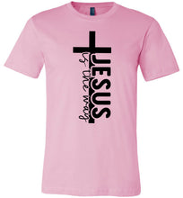 Load image into Gallery viewer, Jesus Is The Way Christian Quote Shirts pink