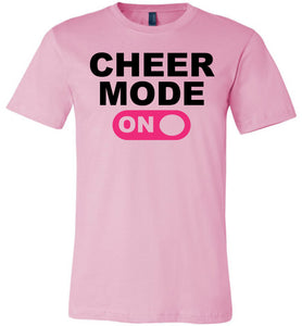 Cheer Mode On Cheer Shirts unisex pink