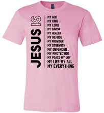 Load image into Gallery viewer, Jesus Is My Everything Christian Quotes Shirts pink